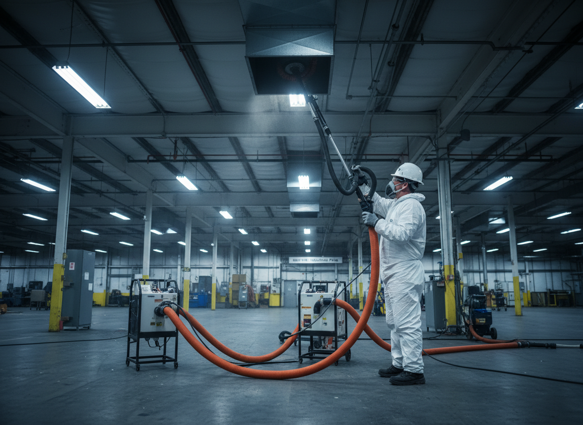 Industrial air duct cleaning in Mint Hill